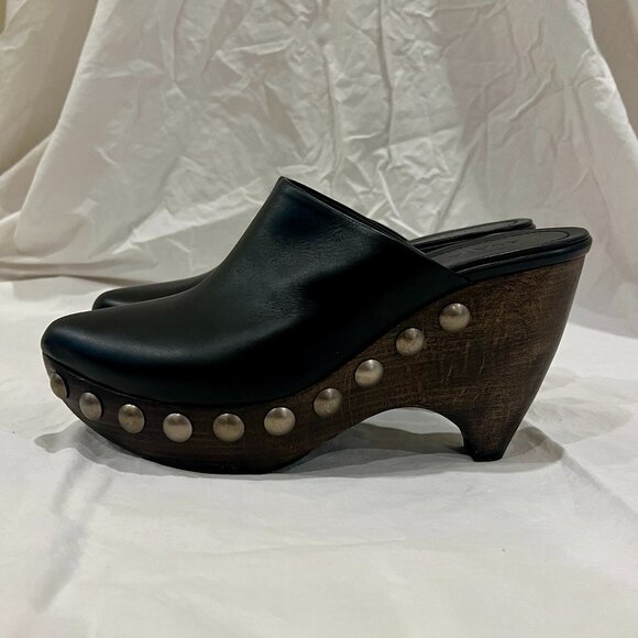 Alaia Le Sabot Black Studded Leather Clogs / Mules EU 40 US 10 - Picture 6 of 14